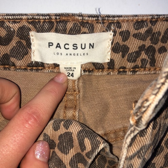 Pacsun Cheetah/Leopard Denim Skirt - Picture 5 of 5